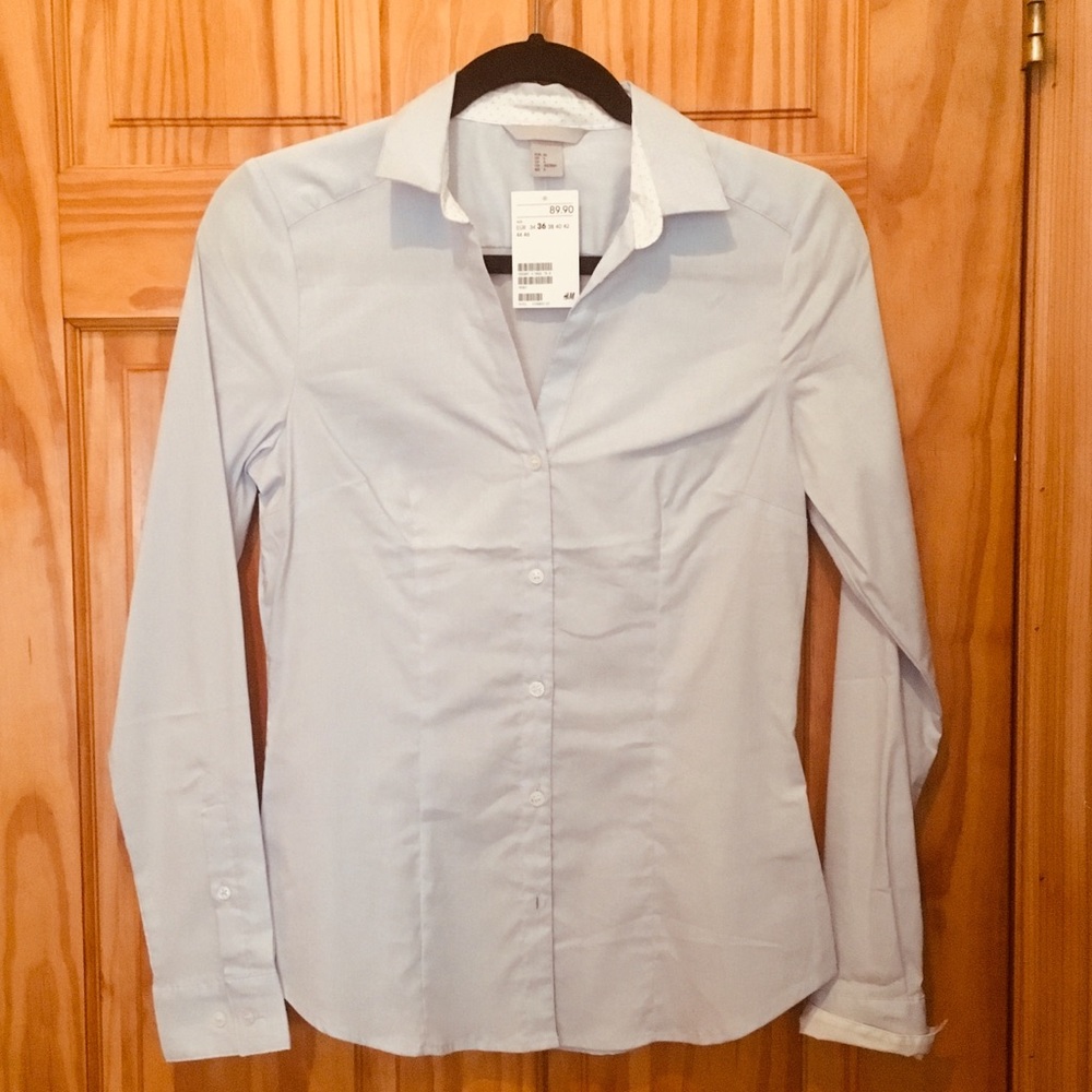Long sleeve button down top NWT!